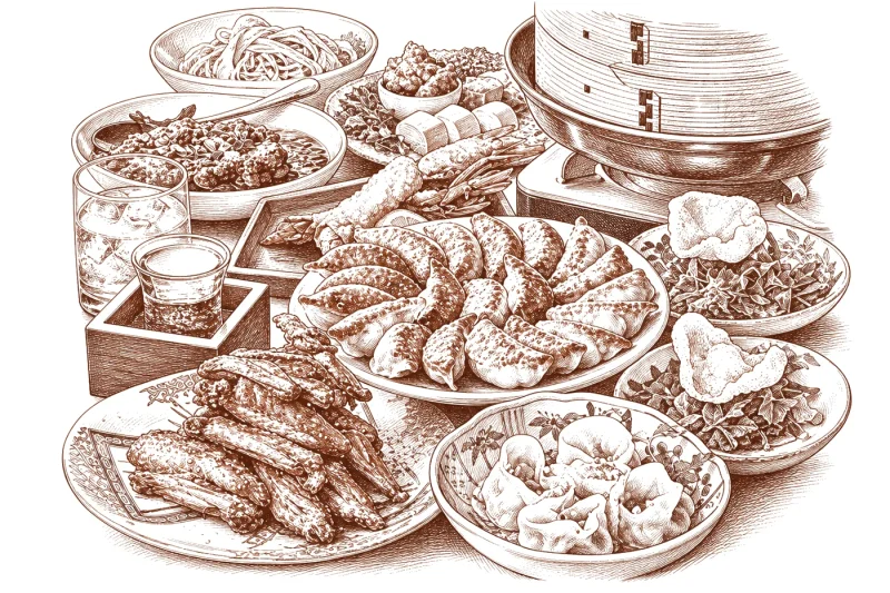 円盤餃子 シンセカイ